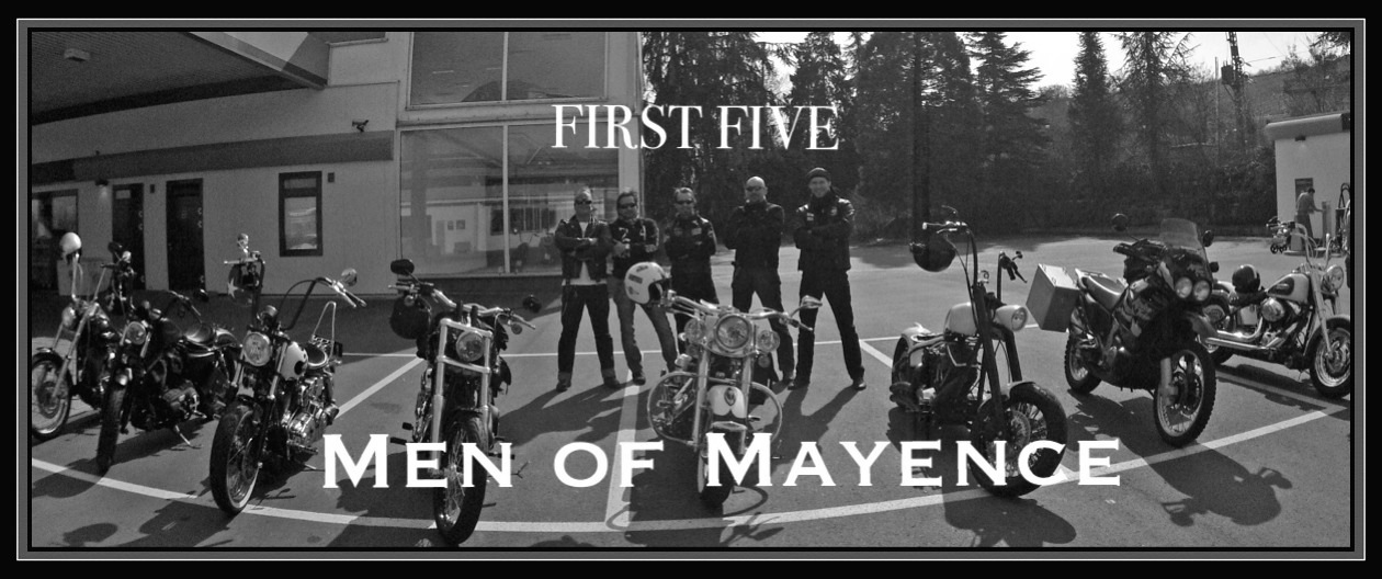 Men of Mayence mit ihren Harley Davidson Motorrädern