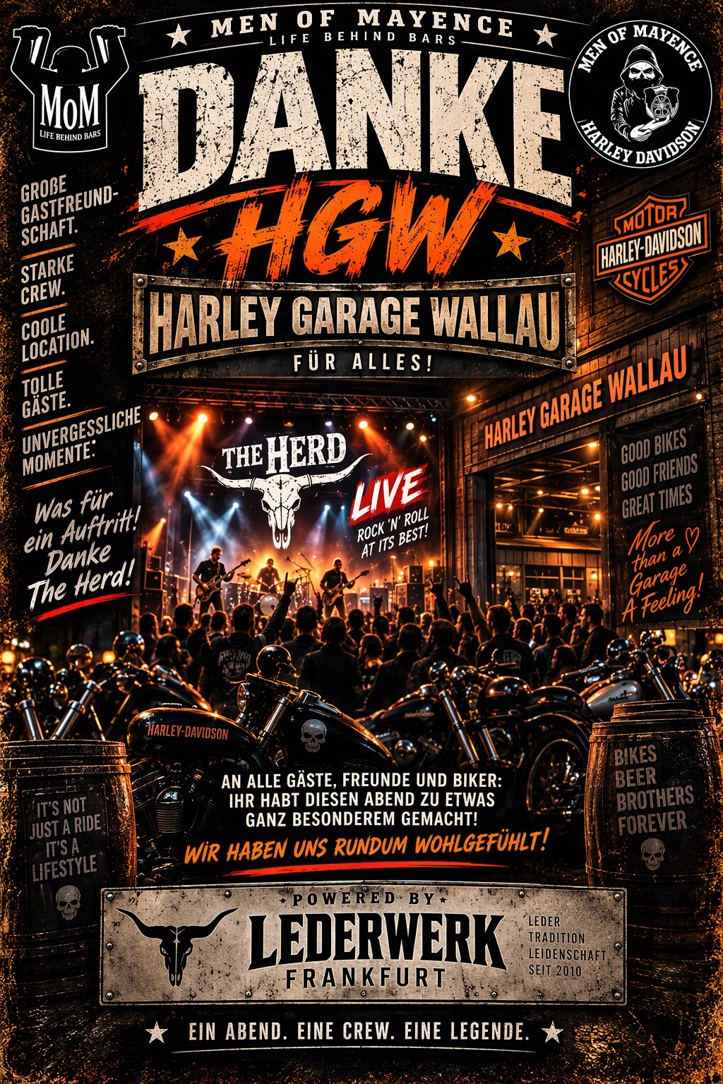 Erinnerung an die Jahresparty – 26.09.26, Samstag ab 19 Uhr, Harley Garage Wallau